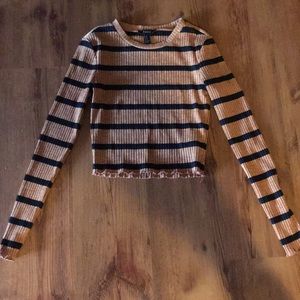 Black and Yellow Crop Top